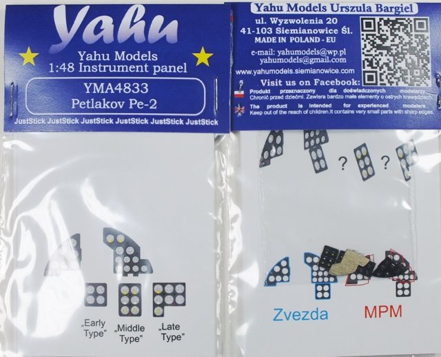 Yahu YMA4833	Pe-2	(Zvezda) 1/48