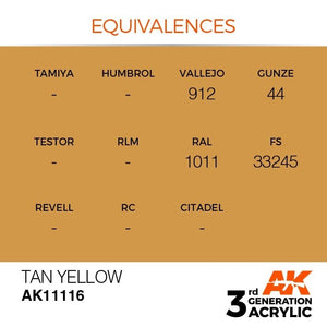 AK Interactive AK11116 TAN YELLOW – STANDARD 17ml – image 3