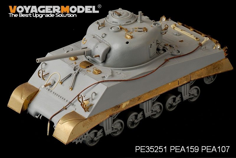 Voyager Model PEA159 WWII USMC M4A2 Mid Tank Late Version Side Skirts (For DRAGON Kit) 1/35 – zdjęcie 3