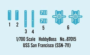 Hobby Boss 87015 USS San Francisco (SSN-711) 1/700 – zdjęcie 4