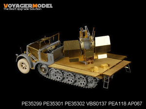 Maquette Voyager PE35299 Sd.Kfz.7/1 allemand de la Seconde Guerre mondiale, partie 1, pour DRAGON 6525 au 1/35 – image 5