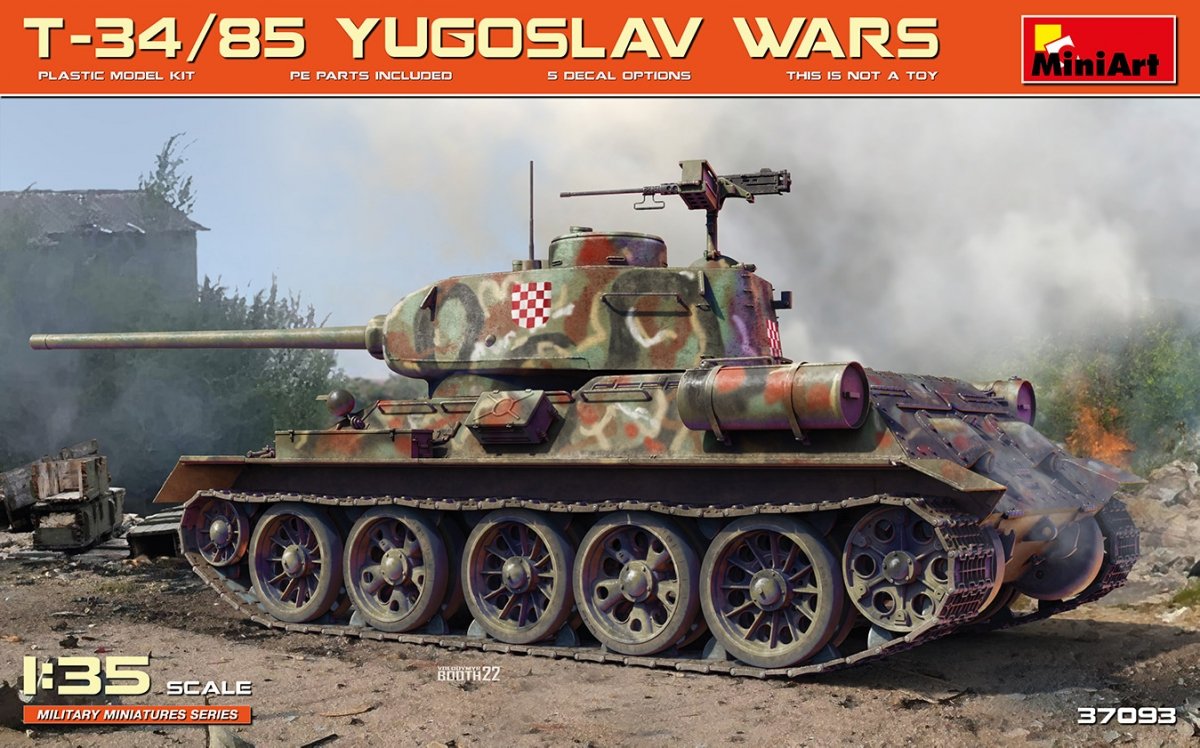 MiniArt 37093 T-34/85 YUGOSLAV WARS 1/35