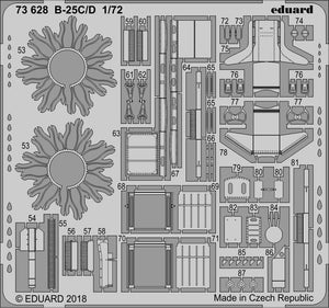 Eduard 73628 B-25C/D AIRFIX 1/72 – immagine 2