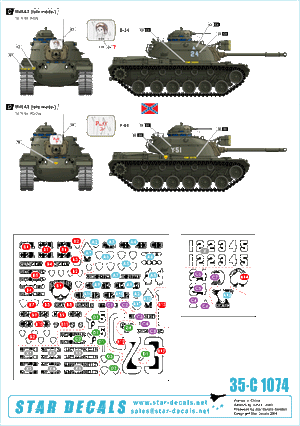 Star Decals 35-C1074 M48A3 Late model 1/35 – zdjęcie 2