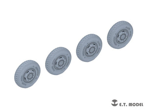 E.T. Model P35-108 WWII German Sd.Kfz.234 Large Diameter Weighted Wheels Type.8 1/35 – zdjęcie 2