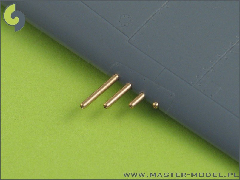 Master AM-72-002 P-47 Thunderbolt .50 Browning M2 barrels (8pcs) – zdjęcie 2