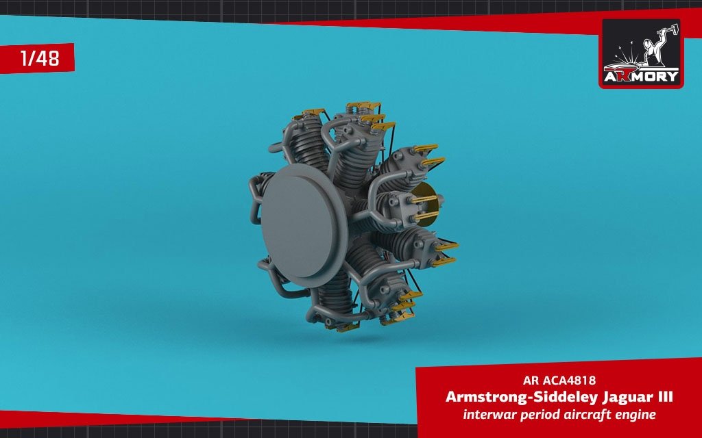 Armory Models ACA4818 A.S. Jaguar-III aircraft engine 1/48 – zdjęcie 4