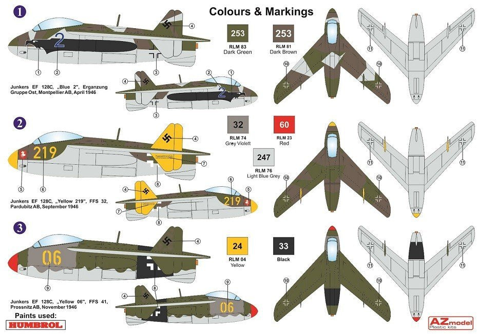 AZ Model AZ7622 Junkers EF 128C „Advanced trainer“ 1/72 – zdjęcie 2
