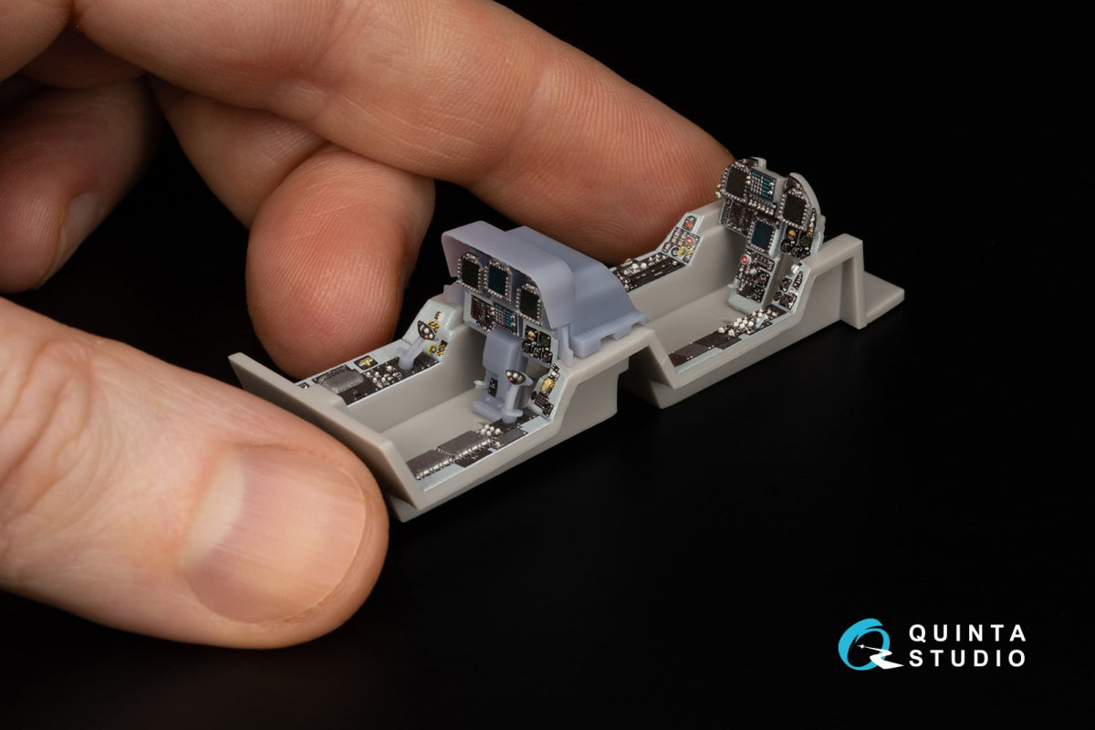 Quinta Studio QDS+48347 FA-18D late 3D-Printed coloured Interior on decal paper (Hasegawa) (with 3D-printed resin parts) (Small version) 1/48 – zdjęcie 8
