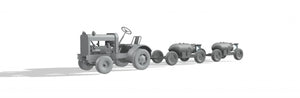 Thunder Model 32003 US Tug Clarktor 6, MILL-33 With 2 Bomb Trailers Mark 2 1/32 – image 2