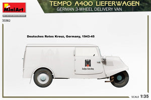 MiniArt 35382 TEMPO A400 LIEFERWAGEN. GERMAN 3-WHEEL DELIVERY VAN 1/35 – image 7
