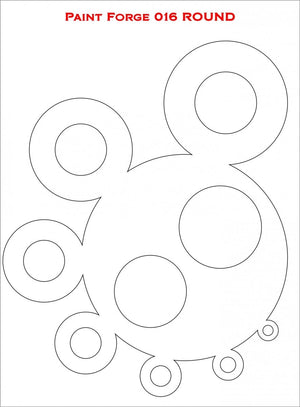 Paint Forge PFST016L STENCIL - ROUND – zdjęcie 2
