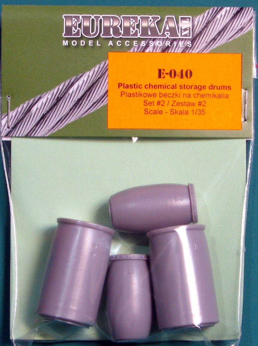 EUREKA XXL E-040 Plastic chemical storage drums Set 2 1/35