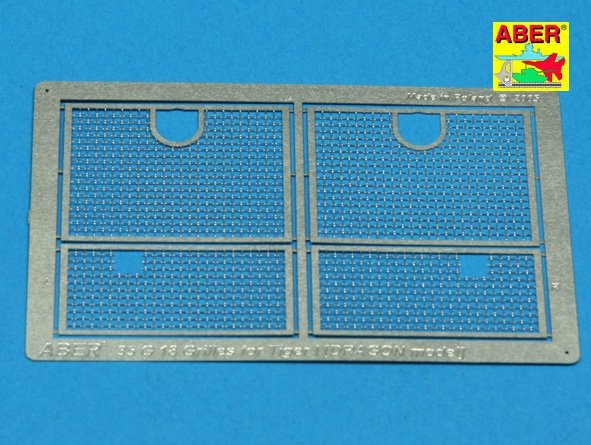Aber 35G18 Grilles for german tank Sd.Kfz. 181 Tiger I 1/35