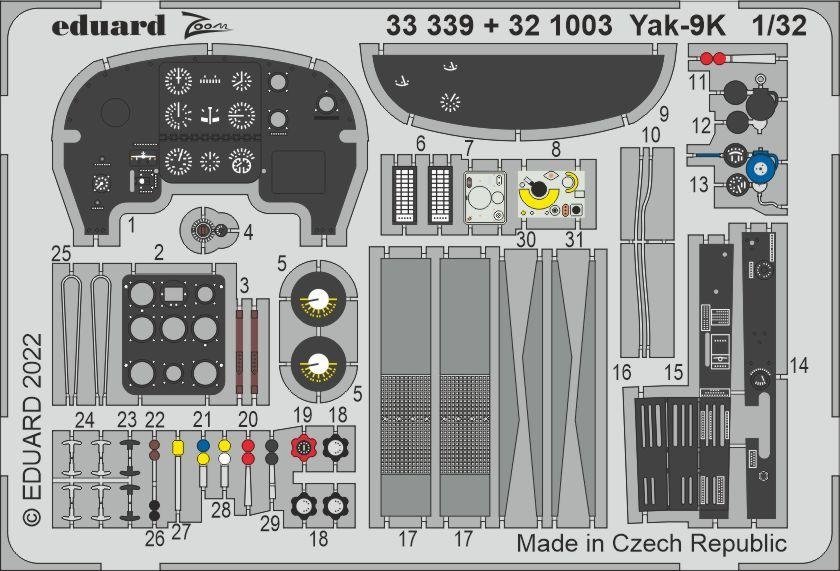 Eduard BIG33149 Yak-9K ICM 1/32 – zdjęcie 2