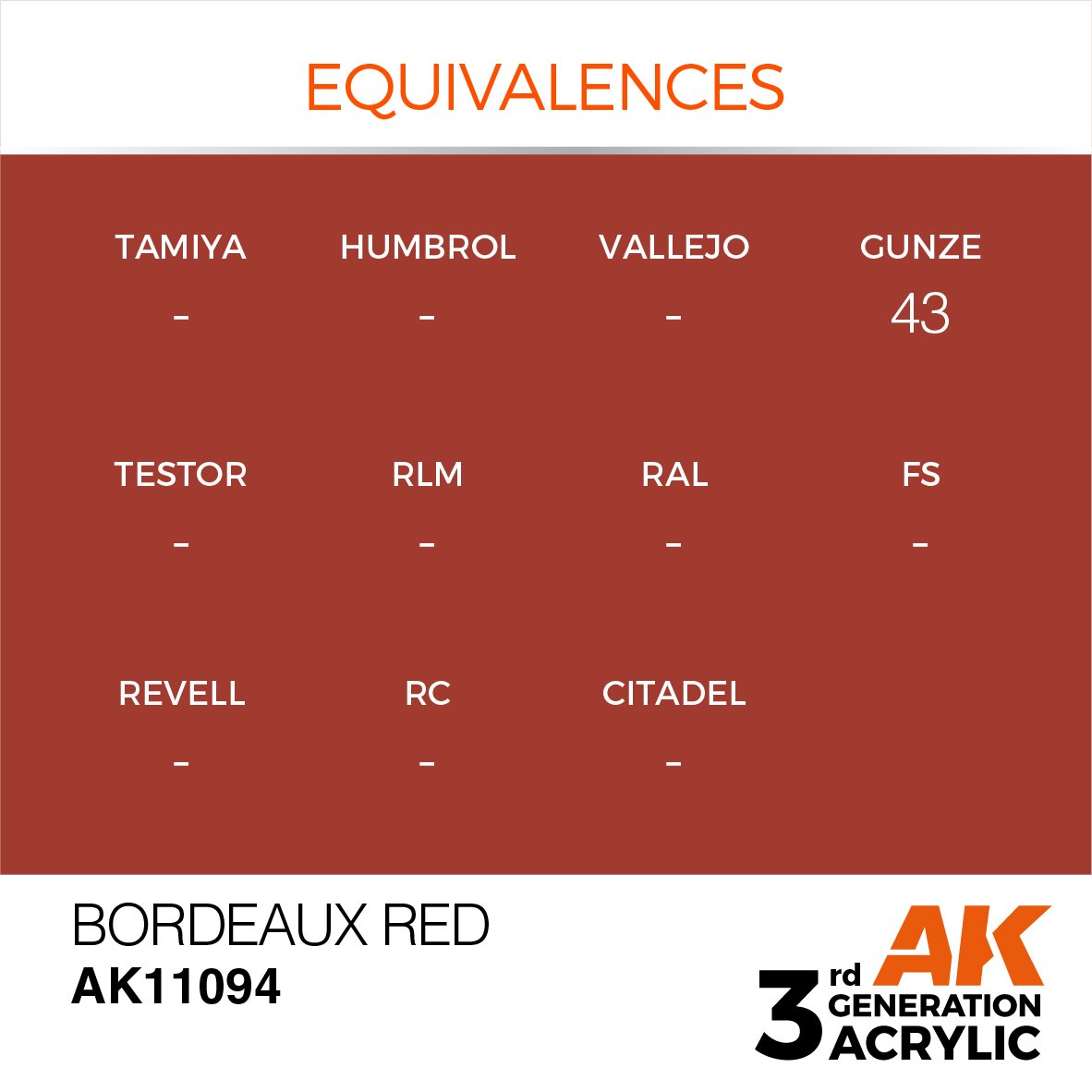AK Interactive AK11094 BORDEAUX RED – STANDARD 17ml – zdjęcie 3