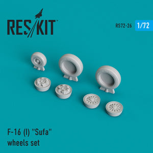 RESKIT RS72-0026 F-16I &amp;quot;SUFA&amp;quot; WHEELS SET 1/72