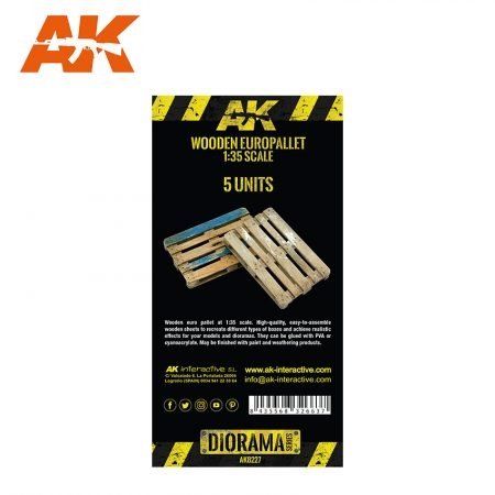 AK Interactive AK8227 LASER CUT WOODEN EUROPALLET (5 UNITS) – zdjęcie 3