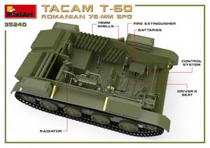 MiniArt 35240 ROMANIAN 76-mm SPG TACAM T-60 INTERIOR KIT 1/35 – zdjęcie 3