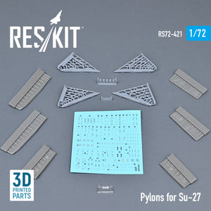 RESKIT RS72-0421 PYLONS FOR SU-27 1/72 – zdjęcie 2