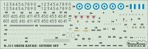ModelMaker Decals D48211 Greek Rafale - generic set 1/48 – immagine 2