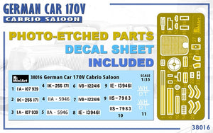 MiniArt 38016 GERMAN CAR 170V CABRIO SALOON 1/35 – zdjęcie 13
