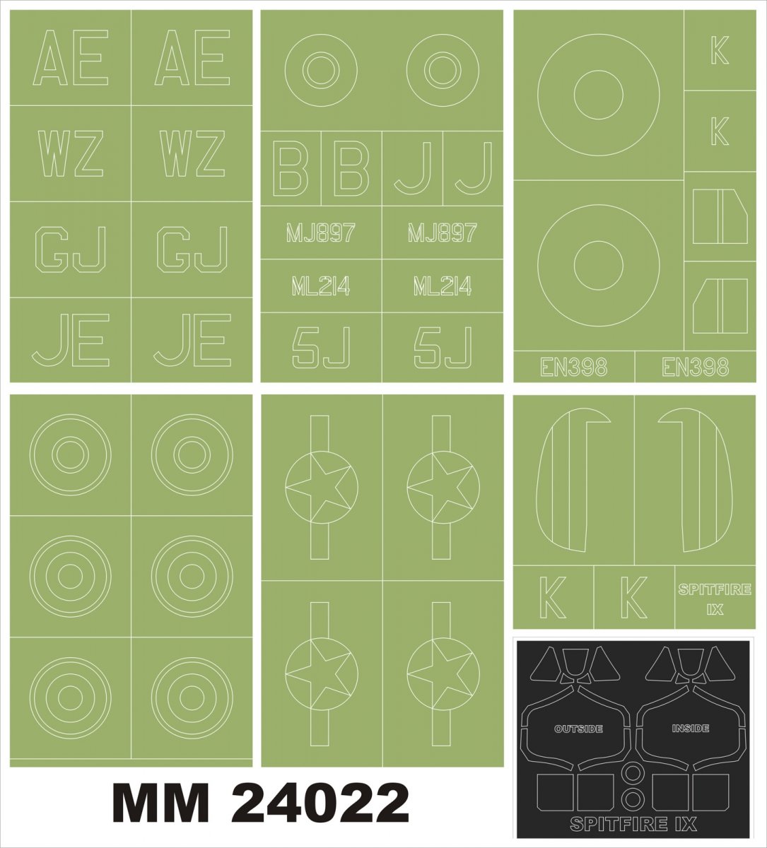Montex MM24022 SITFIRE IX for AIRFIX A17001 1/24