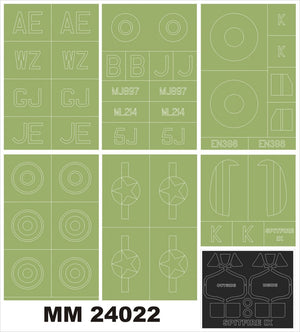 Montex MM24022 SITFIRE IX for AIRFIX A17001 1/24