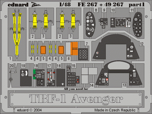 Eduard 49267 TBF-1 1/48 ACCURATE MINIATURES – image 3