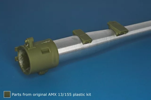 Canon français RB modèle 35B126 de 155 mm L/33 pour obusier automoteur français AMX 13/155 Mk F3, dédié à la maquette Heller (81151) au 1/35 – image 3