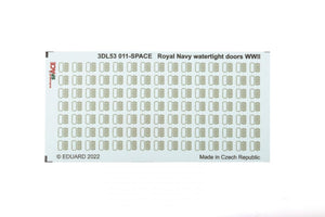 Eduard 3DL53011 Royal Navy watertight doors WWII SPACE 1/350