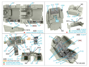Quinta Studio QD+35106 AH-64D 3D-Printed &amp;amp; colored Interior on decal paper (Takom) (with 3D-printed resin parts) 1/35 – image 2