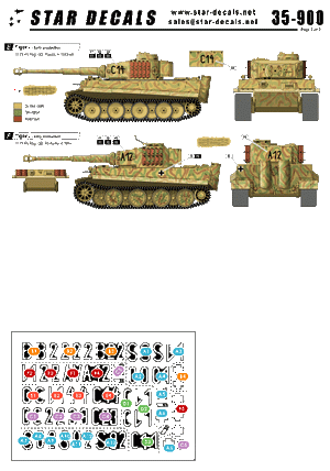 Star Decals 35-900 Tigers of Grossdeutschland 1/35 – zdjęcie 2