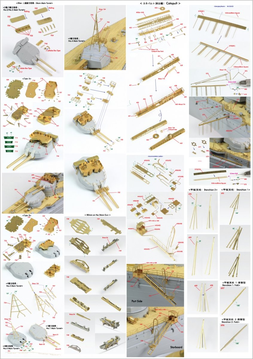 Pontos 35020F1 IJN Kongo 1944 Detail Up Set 1/350 – zdjęcie 11