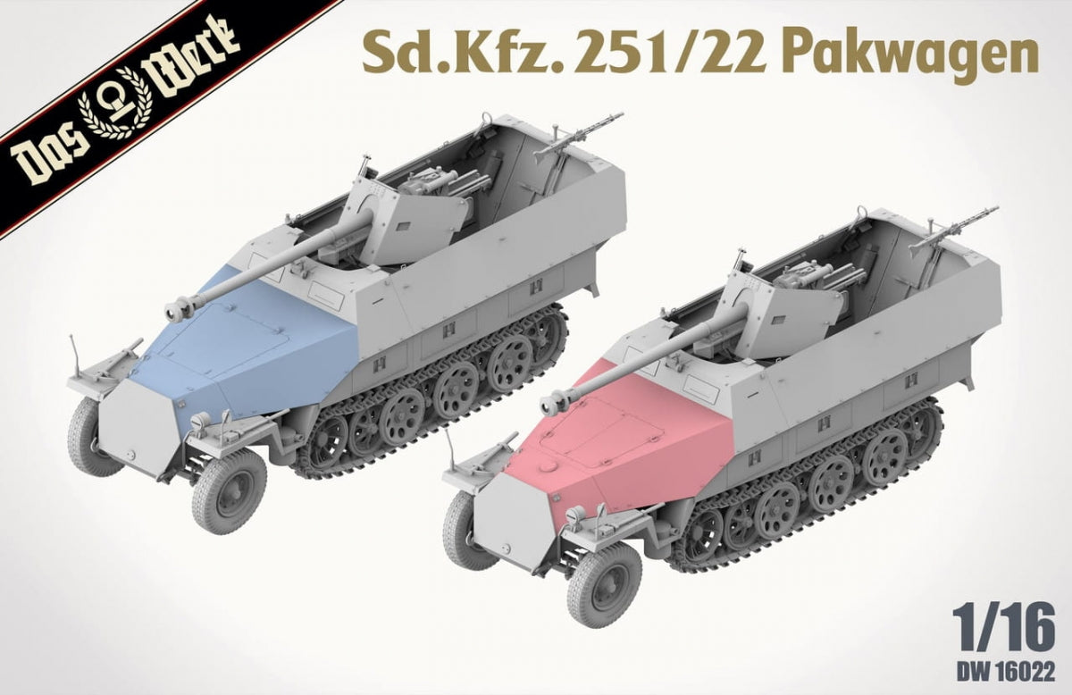 Das Werk DW16022 Sd.Kfz. 251/22 Pakwagen 1/16 – zdjęcie 4