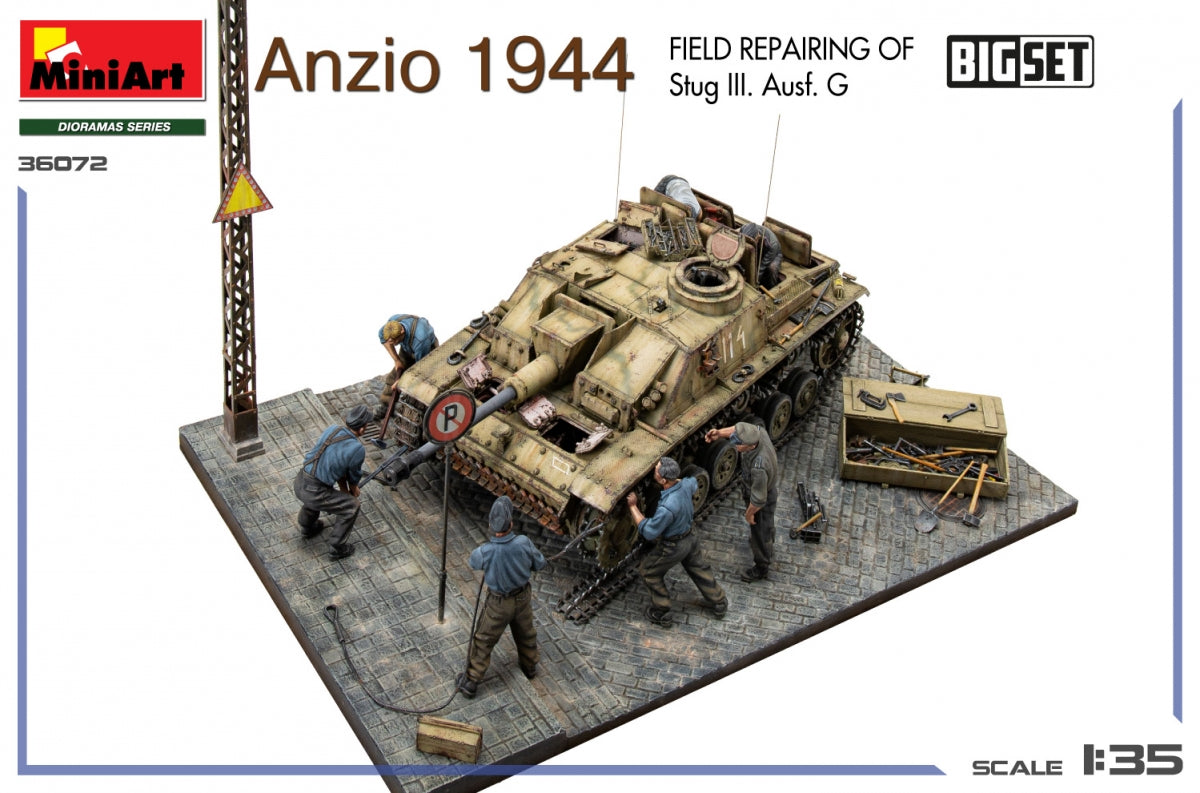 MiniArt 36072 Anzio 1944. Field Repairing of Stug III. Ausf. G. BIG SET 1/35 – zdjęcie 8