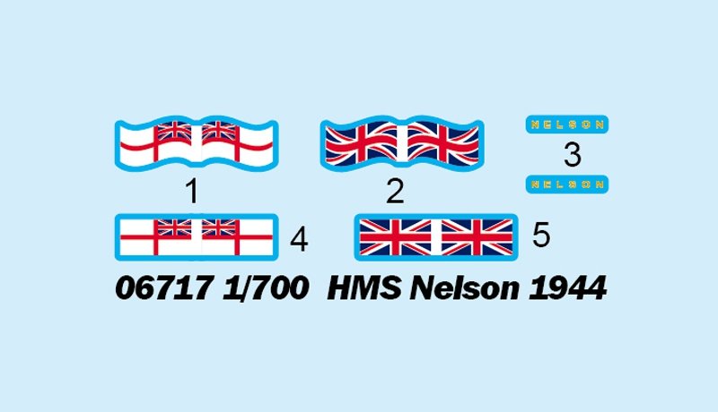Trumpeter 06717 HMS Nelson 1944 1/700 – immagine 3
