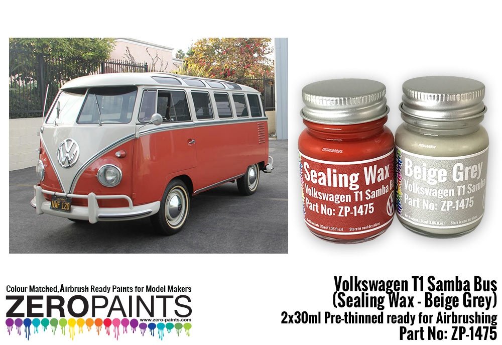 Zero Paints ZP-1475-1 Volkswagen T1 Samba Bus Sealing - Grey 2x30ml – zdjęcie 2