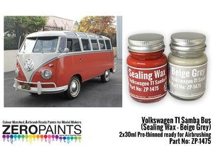 Zero Paints ZP-1475-1 Volkswagen T1 Samba Bus Sealing - Grey 2x30ml – zdjęcie 2