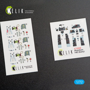 KELIK K72008 F-4E &amp;quot;PHANTOM II&amp;quot; INTERIOR 3D DECALS FOR FINEMOLDS KIT 1/72