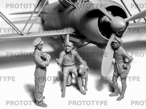 ICM 32025 CR. 42 Falco with Italian Pilots in tropical uniform 1/32 – image 5