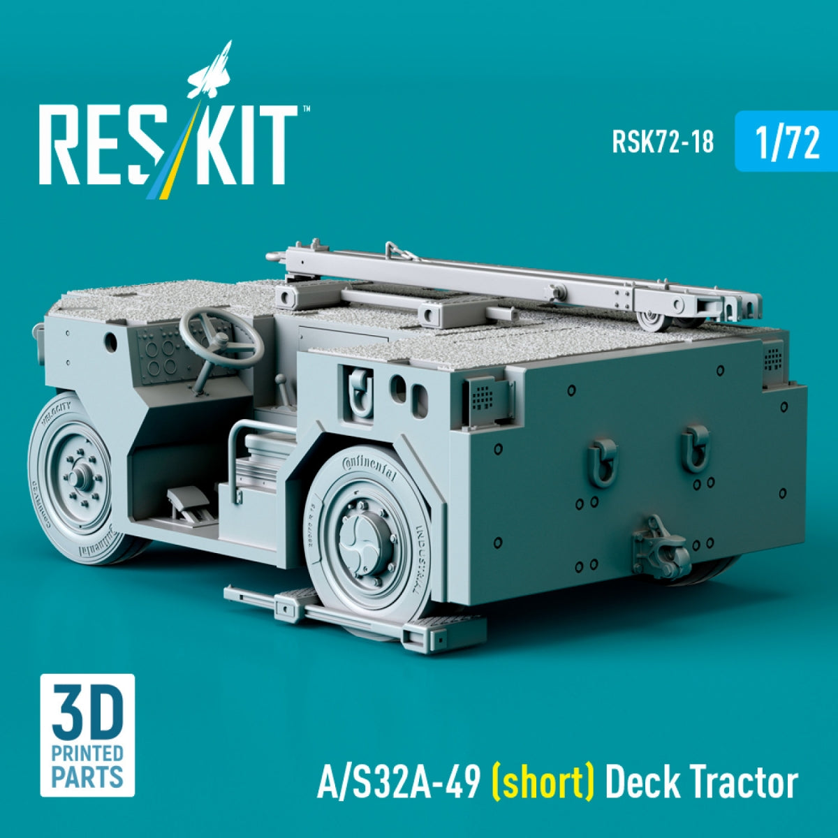RESKIT RSK72-0018 A/S32A-49 (short) Deck Tractor (3D Printed model kit) 1/72 – image 3
