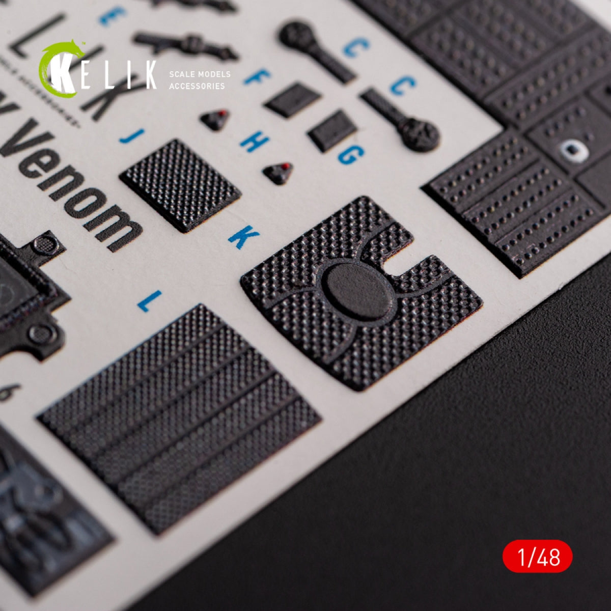 KELIK K48107 UH-1Y &amp;quot;Venom&amp;quot; - interior 3D decals for Zimi Model/KittyHawk kit 1/48 – zdjęcie 5