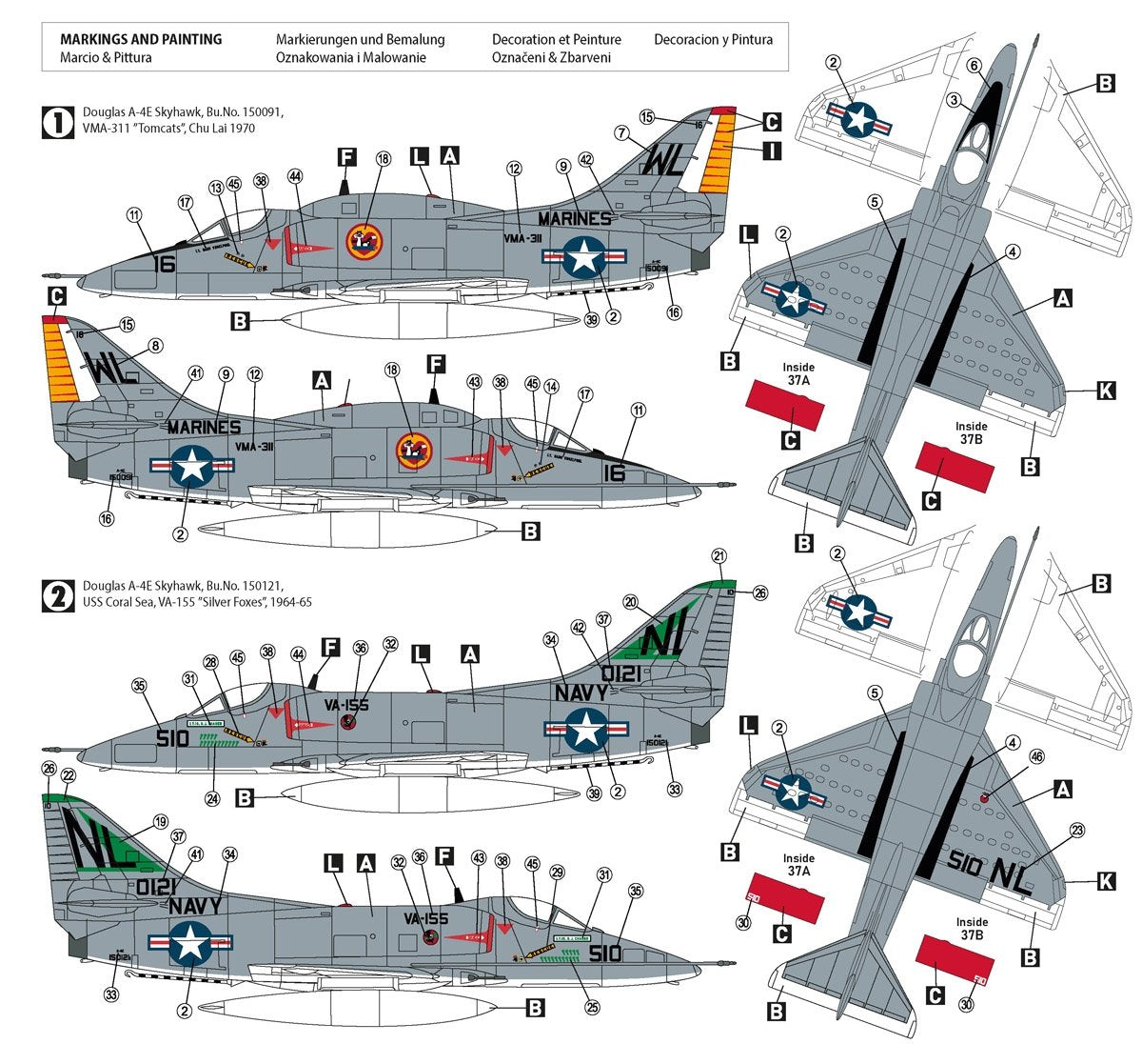 Hobby 2000 72047 A-4E Skyhawk 1/72 – immagine 2