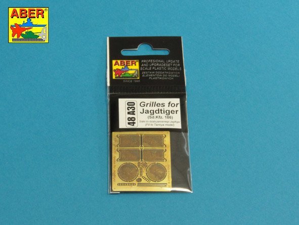 Aber 48A30 Grilles for Sd.Kfz.186 Jagdtiger 1/48 – zdjęcie 3