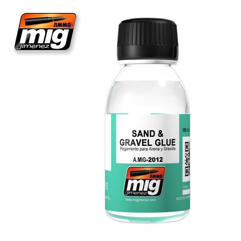 AMMO of Mig Jimenez 2012 SAND &amp;amp; GRAVEL GLUE 100ml