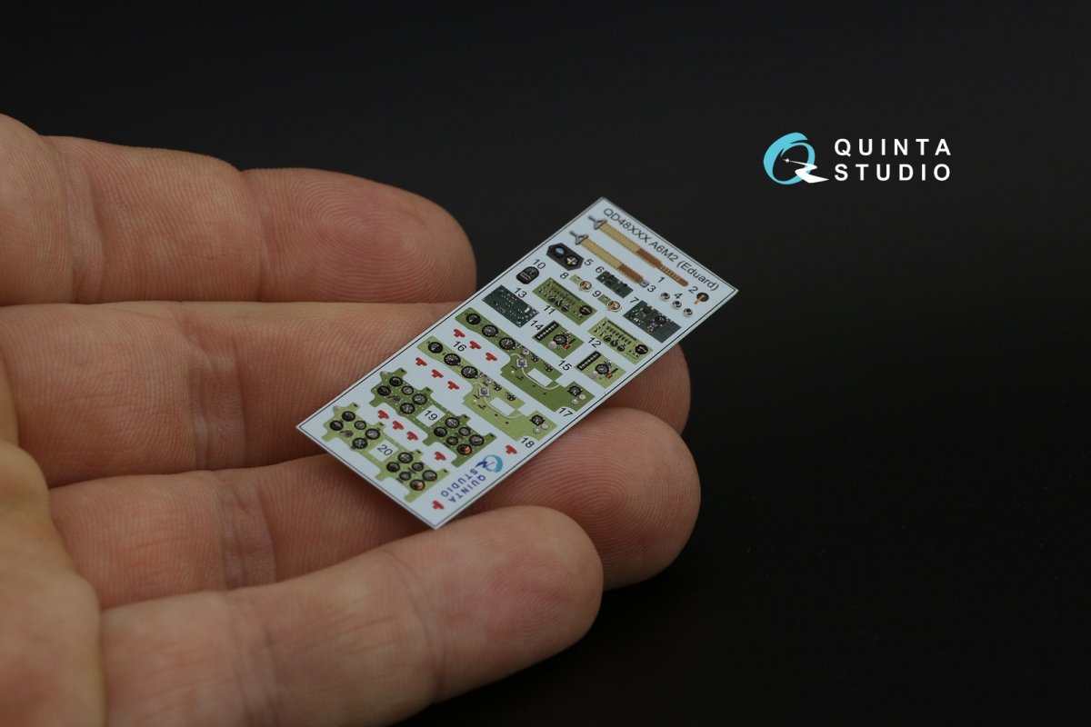 Quinta Studio QD48239 A6M2 Zero 3D-Printed &amp;amp; coloured Interior on decal paper (Eduard) 1/48 – zdjęcie 10