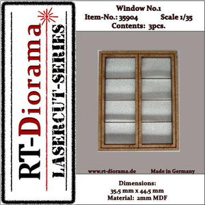 RT-Diorama 35904 Fenêtre n° 1 (3 pièces) 1/35