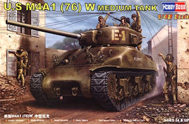 Hobby Boss 84801 US M4A1 76(W) TANK (1/48)