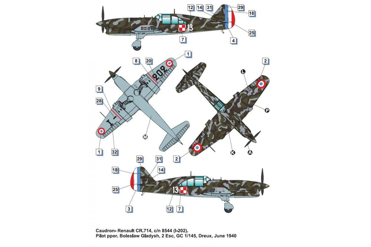 Dora Wings 48047 Caudron -Renault CR.714C.1 (early) 1/48 – image 7